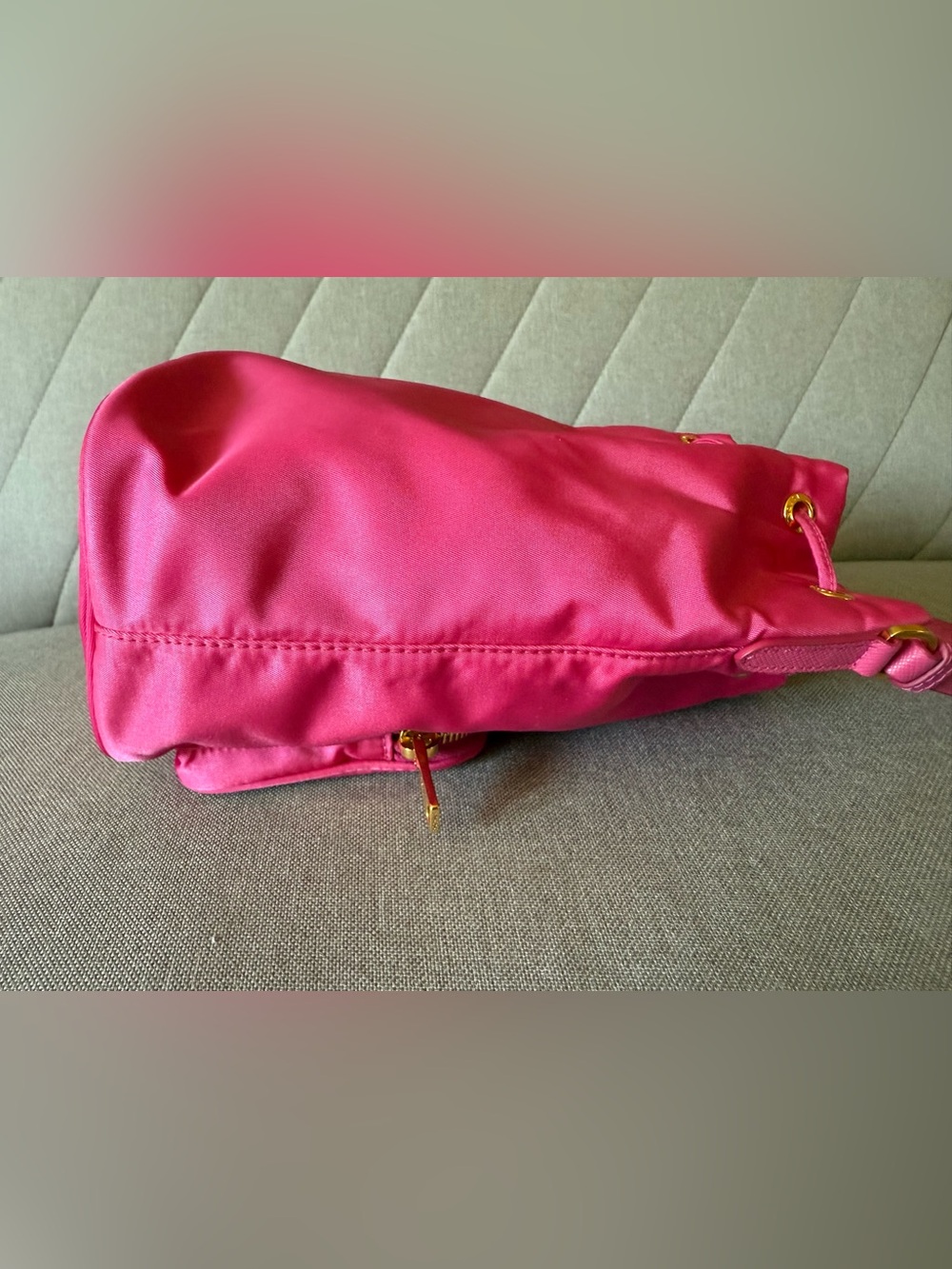 Auth Prada Duet Re-Nylon Bucket Bag - Picture 5 of 14